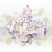 (Tops) Decadent Beauty Rose Wedding Dress ver.A white