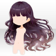 (Hairstyle) Frozen Shiny Wave Hair ver.A purple
