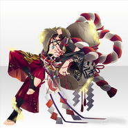 (Tops) God of Thunder Sacred Rope Costume ver.A red