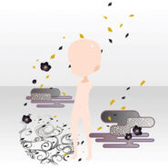 (Avatar Decor) Light of Dawn Mist and Plum Flowers ver.A black