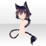 (Hairstyle) Profuse Blooming Girl's Braided Hair ver.A black