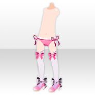 (Pant&Skirt) Heart Princess Ribbon Pumps ver.A pink