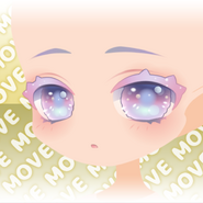 (Face) Sugarly Dream Sweet Moving Blank Look Face ver.B purple
