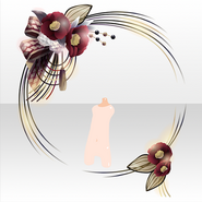 (Outerwear) New Years Decoration with Winter Camllia ver.A black