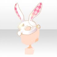 (Head Accessories) Pastel Alice Wonder Rabbit Mask ver.A white