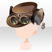 (Head Accessories) Dreamy Studio Silkhat with Ear ver.A brown