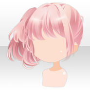 (Hairstyle) Epicure Side Tail Hair ver.A pink