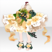 (Tops) Oriental Flower Dress ver.A green