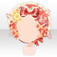 (Head Accessories) Flower Garden Lots of Flowers Head Dress ver.A red