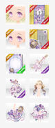 No-Double-Promo①♡ for Sweet Bouquet Ribbon Ornament ver.A purple