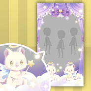 (Show Items) Angelic Kittens Shining Curtain Decor1 purple ver.1