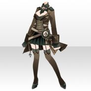 (Tops) Symphony Military Mini Skirt Style ver.A brown