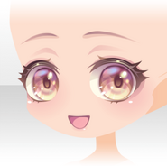 (Face) Emotional Summer Girl Smile Face ver.A yellow