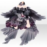 (Tops) Angel Cage Mini Dress ver.A black