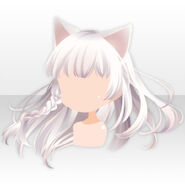 (Hairstyle) Meow Meow Airy Long Hair ver.A white