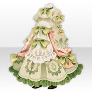 (Tops) Art Model Antique Long Dress ver.A green