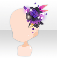 (Head Accessories) Gothic Live Rose Head Accessory ver.A purple