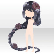 (Hairstyle) Calendula Long Braided Hair ver.A black