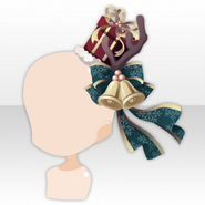 (Head Accessories) Ghost Christmas Reindeer Ribbon Hat ver.A red