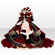 (Tops) Kron Crystal Long Dress ver.A red