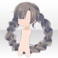 (Hairstyle) Dark Braided Ring Hair ver.A gray