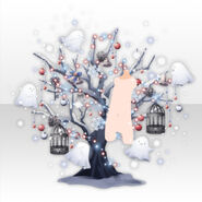 (Back Accessories) Ghost Christmas Branch Tree ver.A black
