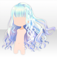 (Hairstyle) Paquet Rose Innocent Ribbon Long Hair ver.A blue