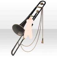 (Hand Accessories) Monochrome Trombone ver.A black