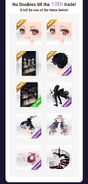 No-Double-Promo♡ for (Face Accessories) Broken Long Chain ver.A black