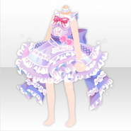 (Tops) Twinkle Bubble Frilled Dress ver.A purple