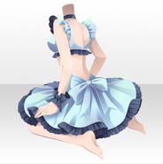 (Tops) Aesthetic Bathtime Turn Around Style ver.A pale blue