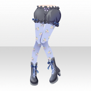 (Pant&Skirt) Gärtner in der Nacht Frill Bottoms ver.A blue