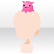 (Head Accessories) Flapjack Octopus on Head ver.A pink