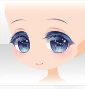 (Face) Love Letter Girl Smile Face ver.A blue
