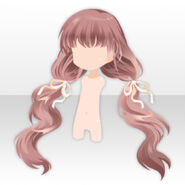 (Hairstyle) Heart Cafe Twin Tails Hair ver.A pink