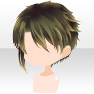 (Hairstyle) Targeting Wolf Hunter Flipping Short Hair ver.A green