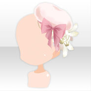 (Head Accessories) Water Reflection Fur Beret ver.A pink