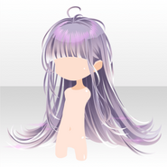 (Hairstyle) Cyberbrain Splash Curly Hair ver.A white