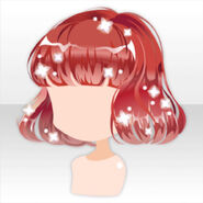 (Hairstyle) Flower Garden Shiny Fluffy Bob Hair ver.A red