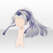 (Hairstyle) Mysterious Banquet Crow Ponytail Hair ver.A white