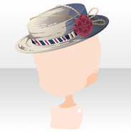 (Head Accessories) Summer Boater Hat ver.A gray