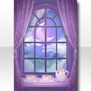 (Wallpaper/Profile) Angel Wishes Night Teatime Wallpaper ver.A purple