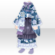 (Tops) Little Flower Maid Kimono ver.A blue