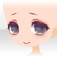 (Face) Profuse Blooming Girl's Troubled Smile Face ver.A black