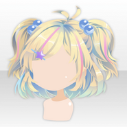 (Hairstyle) MAID CAFE + LOVE Half Twin Hair ver.A yellow