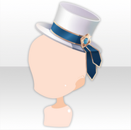 (Head Accessories) Gentleman's Invitation Ribbon Silkhat ver.A white