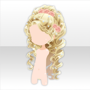 (Hairstyle) Classic Rococo Pearl and Flower on Curly Hair ver.A yellow