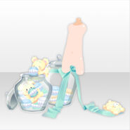 (Avatar Decor) Foodie Little Bear and Macaron ver.A green