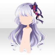 (Hairstyle) Berry Christmas Ribbon Long Hair ver.A white