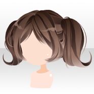 (Hairstyle) Symphony Twin Tail Hair ver.A brown